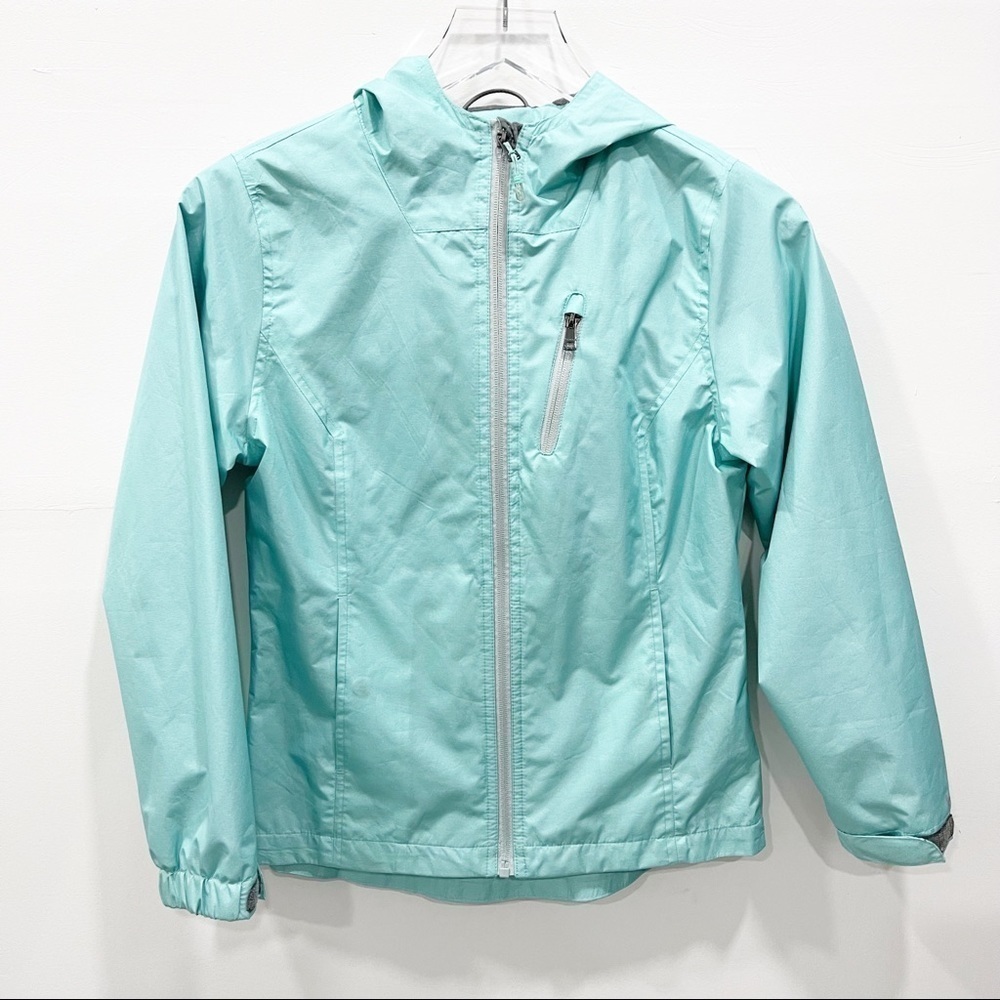Hawke & Co Hooded Rain Jacket Windbreaker Full-Zip Girls Kids 14 Outdoor Sporty